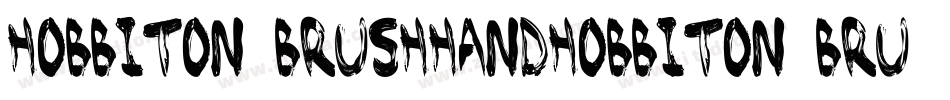 Hobbiton BrushhandHobbiton brush字体转换